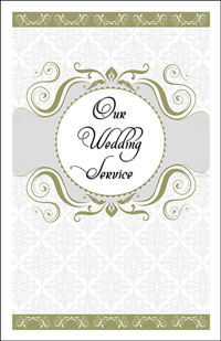 Wedding Program Cover Template 13E - Graphic 11